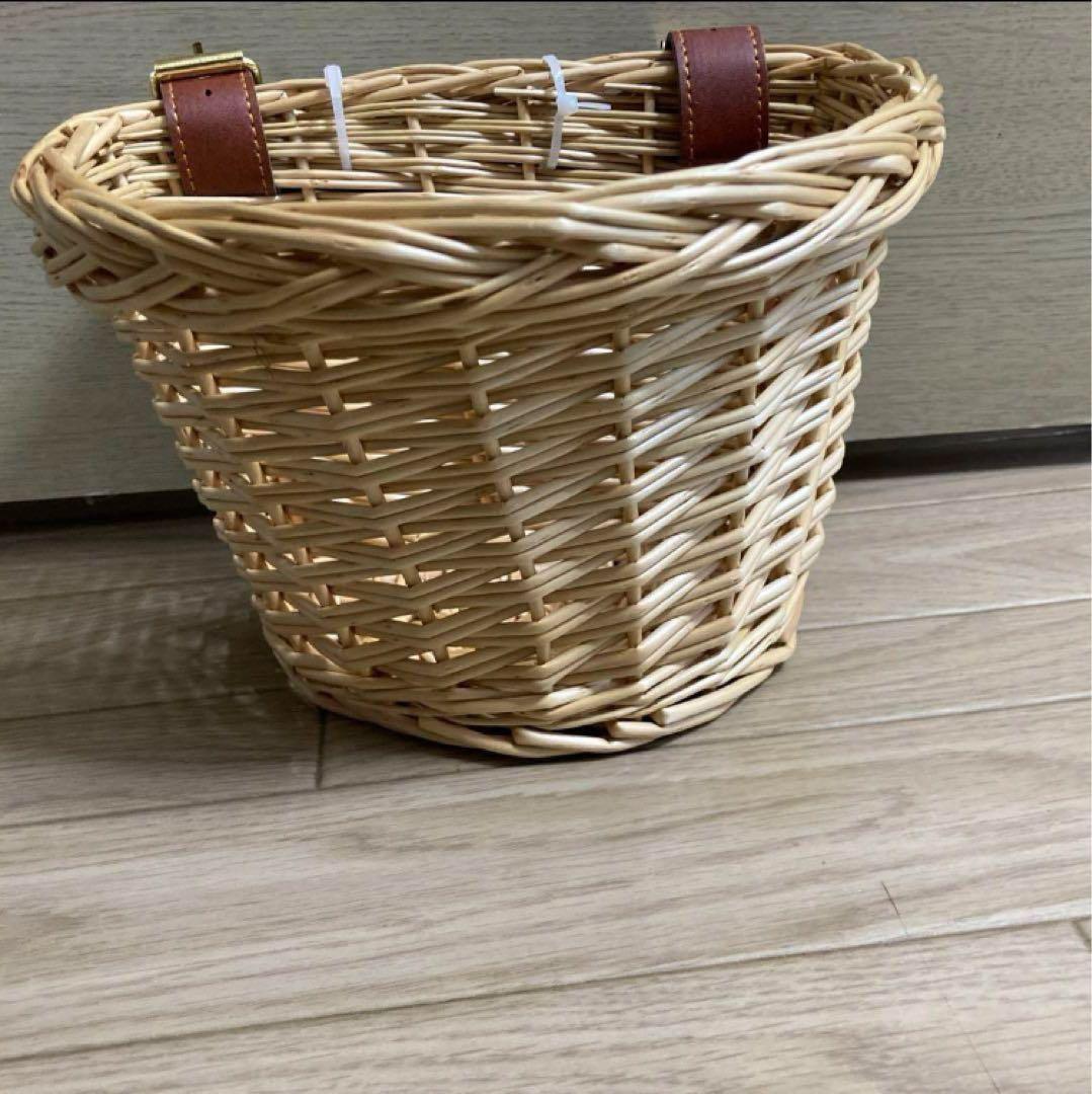 EIRONA キッズ 自転車 ウィッカー バスケット ブラウン