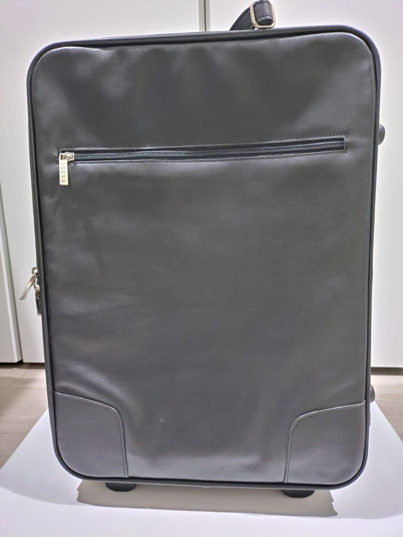 オールレザー LOEWE ロエベ アナグラム キャリーケース ブラック