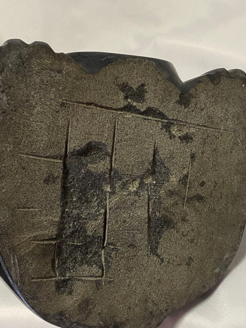 2278❣️黒御影石　招き猫　石像　彫刻　オブジェ