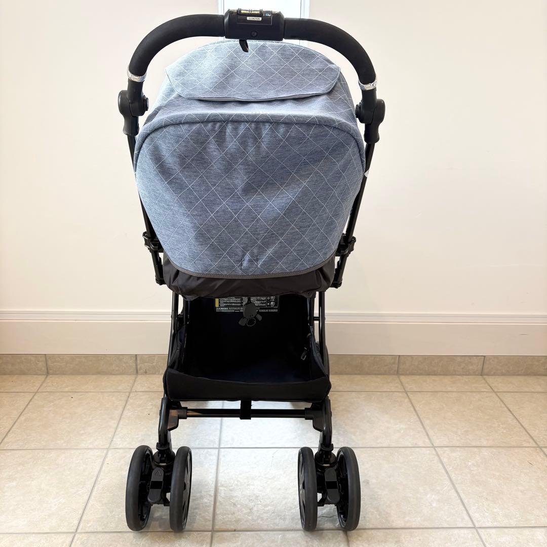 【美品】Combi クロスゴー 4キャス エッグショック ベビーカー ブルー