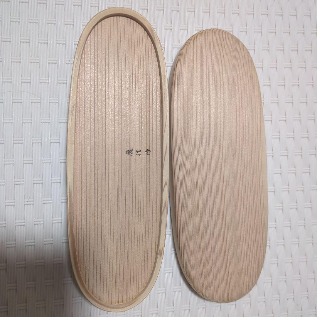 柴田慶信商店 曲げわっぱ 長手弁当箱　小　未使用　天然秋田杉の箸