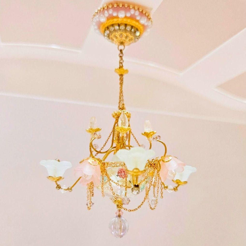 ミニチュア ハンドメイド シャンデリア