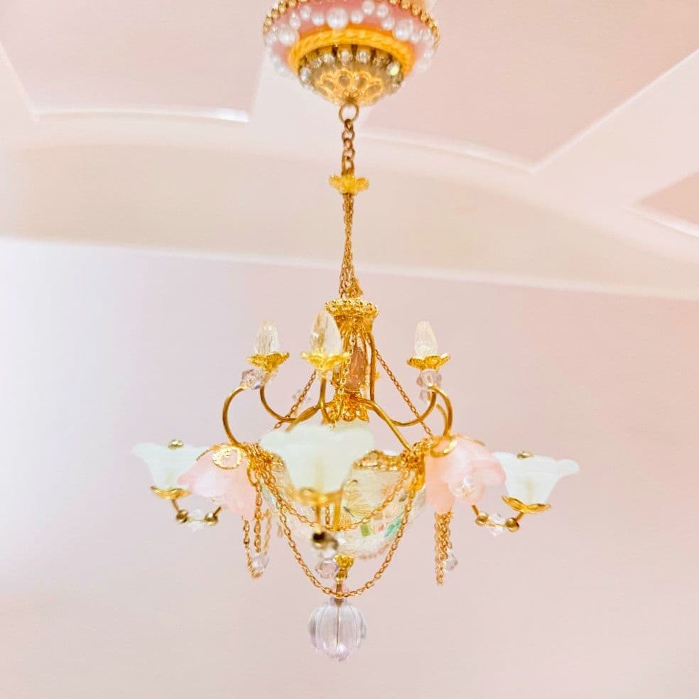 ミニチュア ハンドメイド シャンデリア