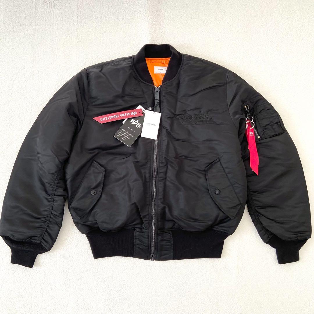 40周年記念　未使用タグ付　アルファインダストリーズ　MA-1 短丈　黒　L