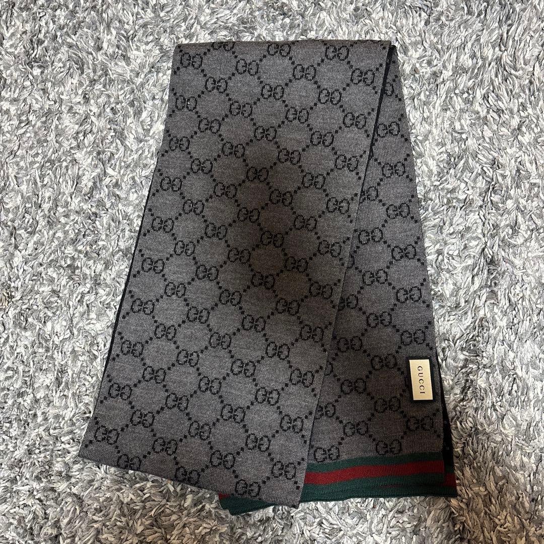 GUCCI GGパターン マフラー 23 x 180 cm