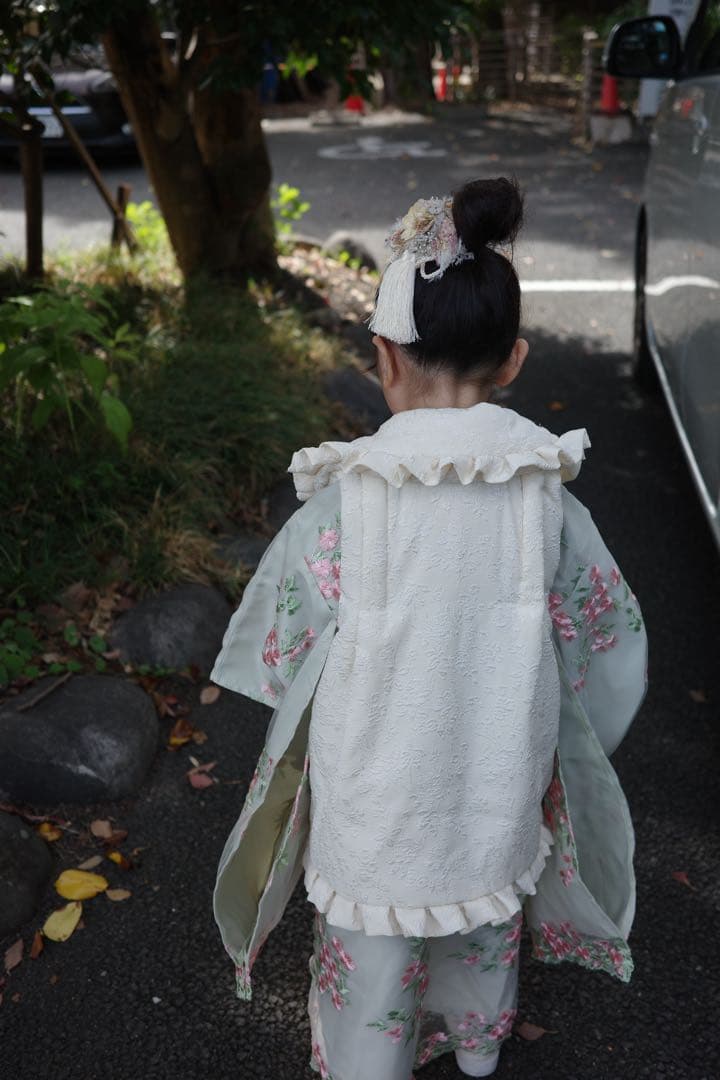 【最終値下げ】キャサリンコテージ 七五三 3点セット 被布 草履スリッポン 巾着