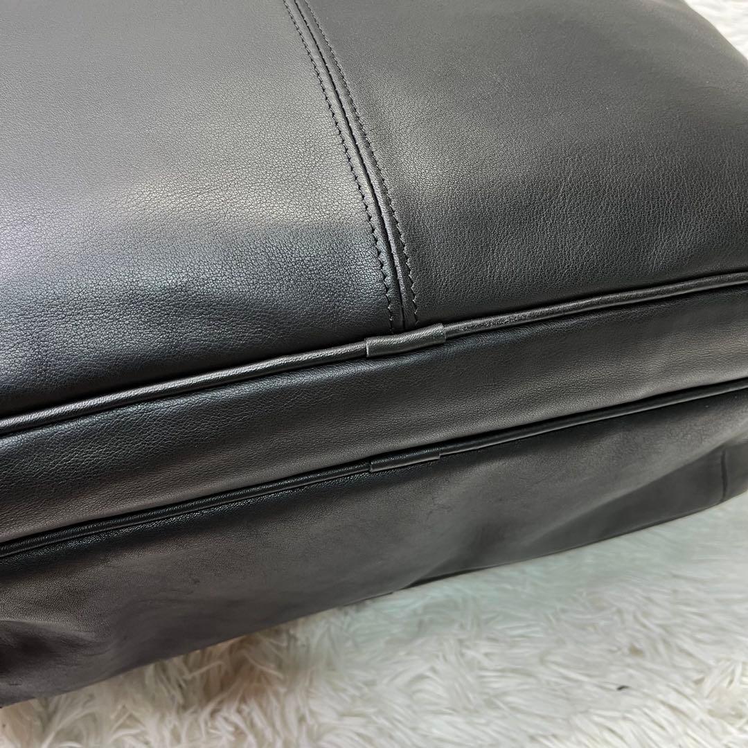 希少美品✨COACH オールドコーチ　ショルダーバッグ レザー　ブラック　A4