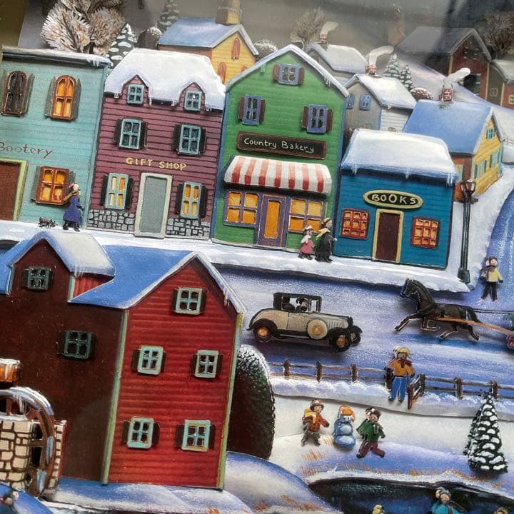 シャドーボックス　冬の風景