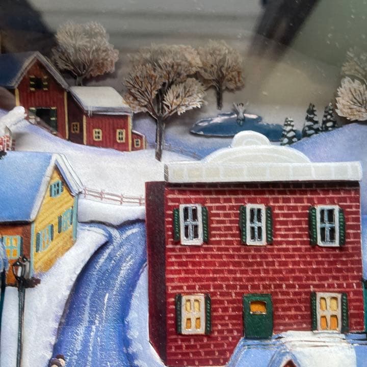 シャドーボックス　冬の風景