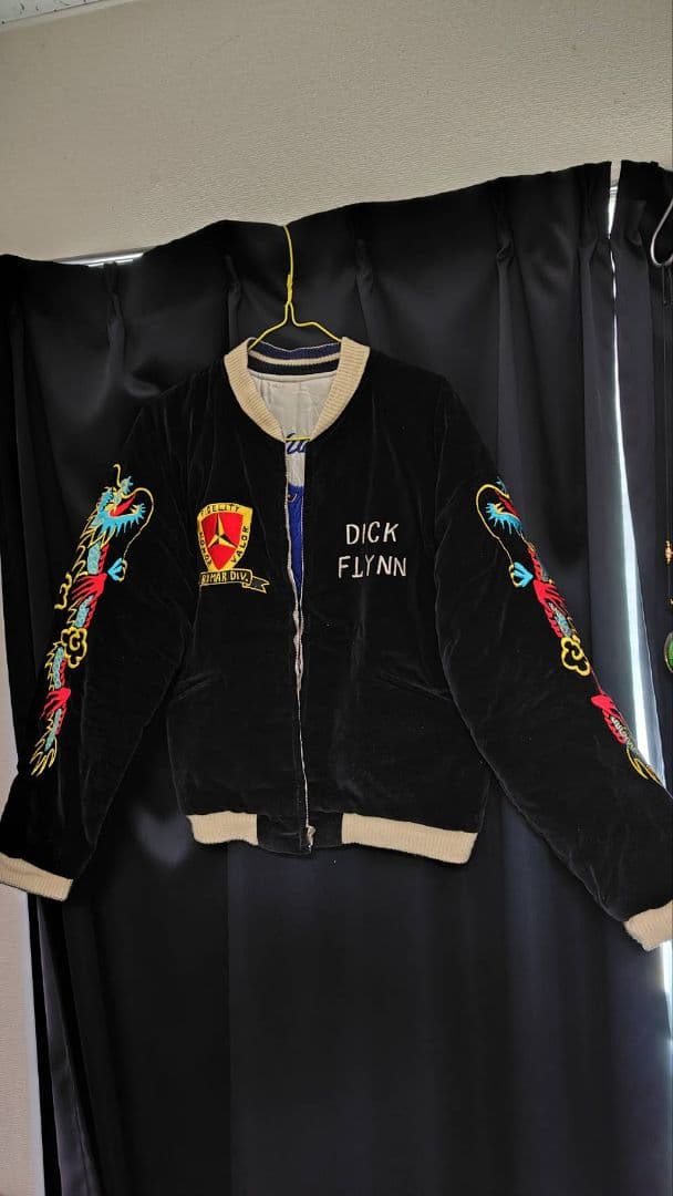 はち　東洋 ヒノヤ別注 スカジャン 戦車×青虎　タンク