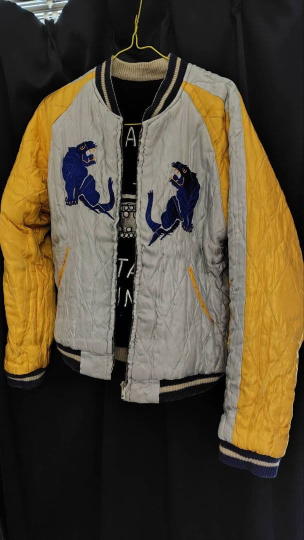 はち　東洋 ヒノヤ別注 スカジャン 戦車×青虎　タンク