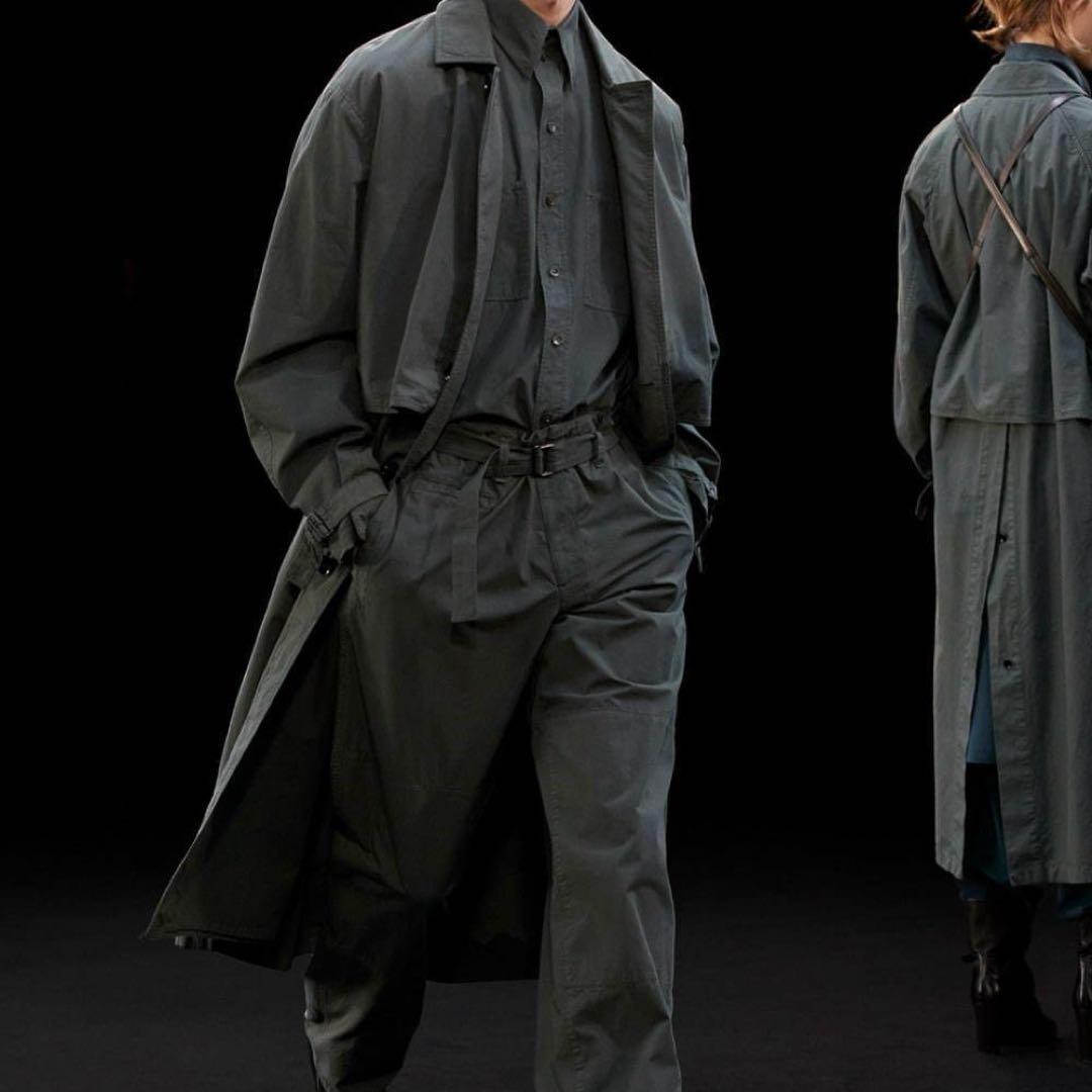 名作 Lemaire 21AW storm flap coat S