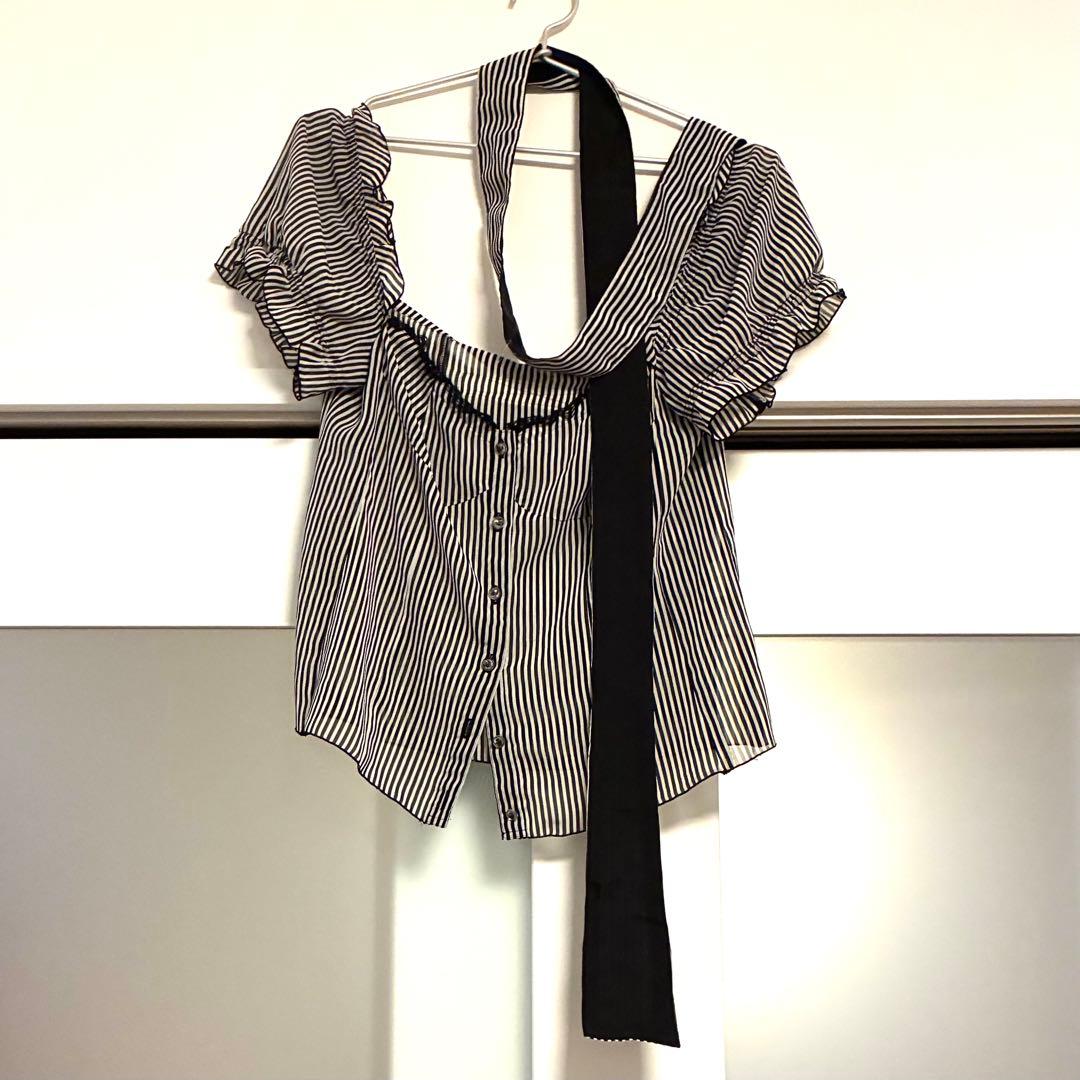 alice auaaアリスアウアア＊ストライプブラウス