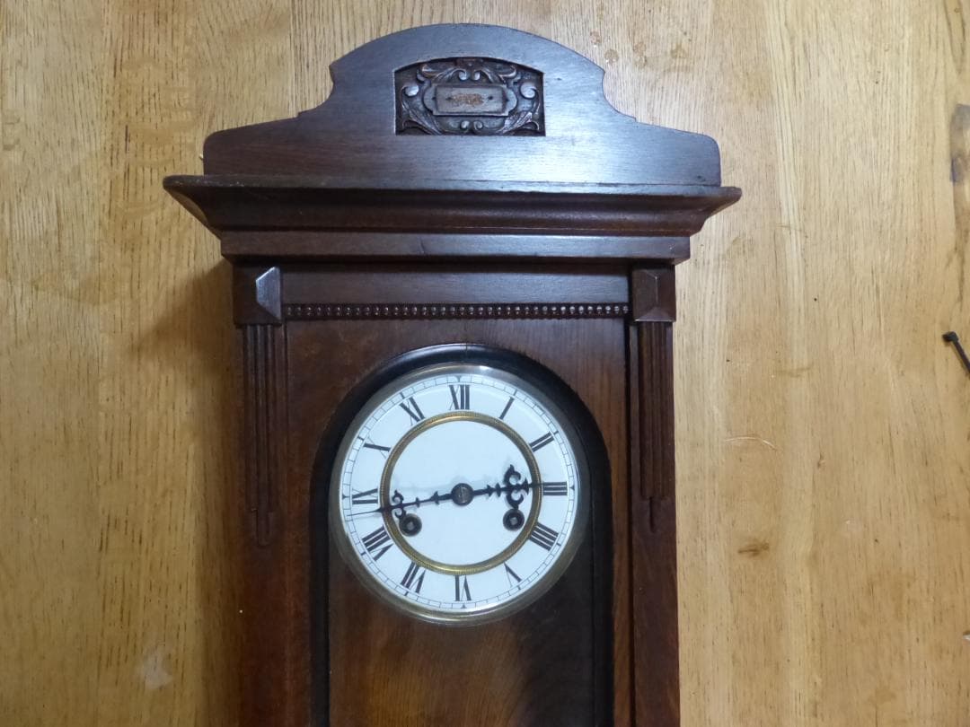 ユンハンス　スリゲル型　柱時計　オーバーフォール済