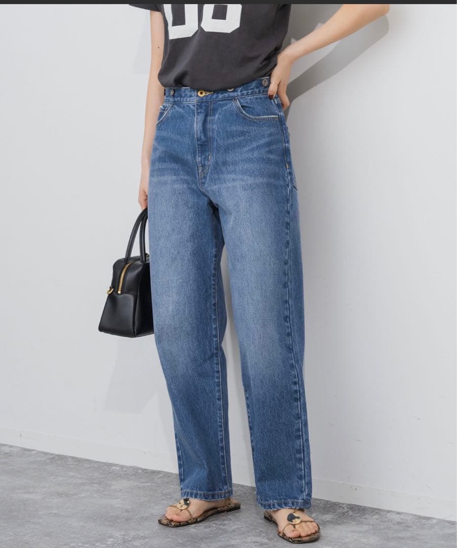 新品未使用☆スピックアンドスパン　5 1/2 ストレートフィットデニム　27