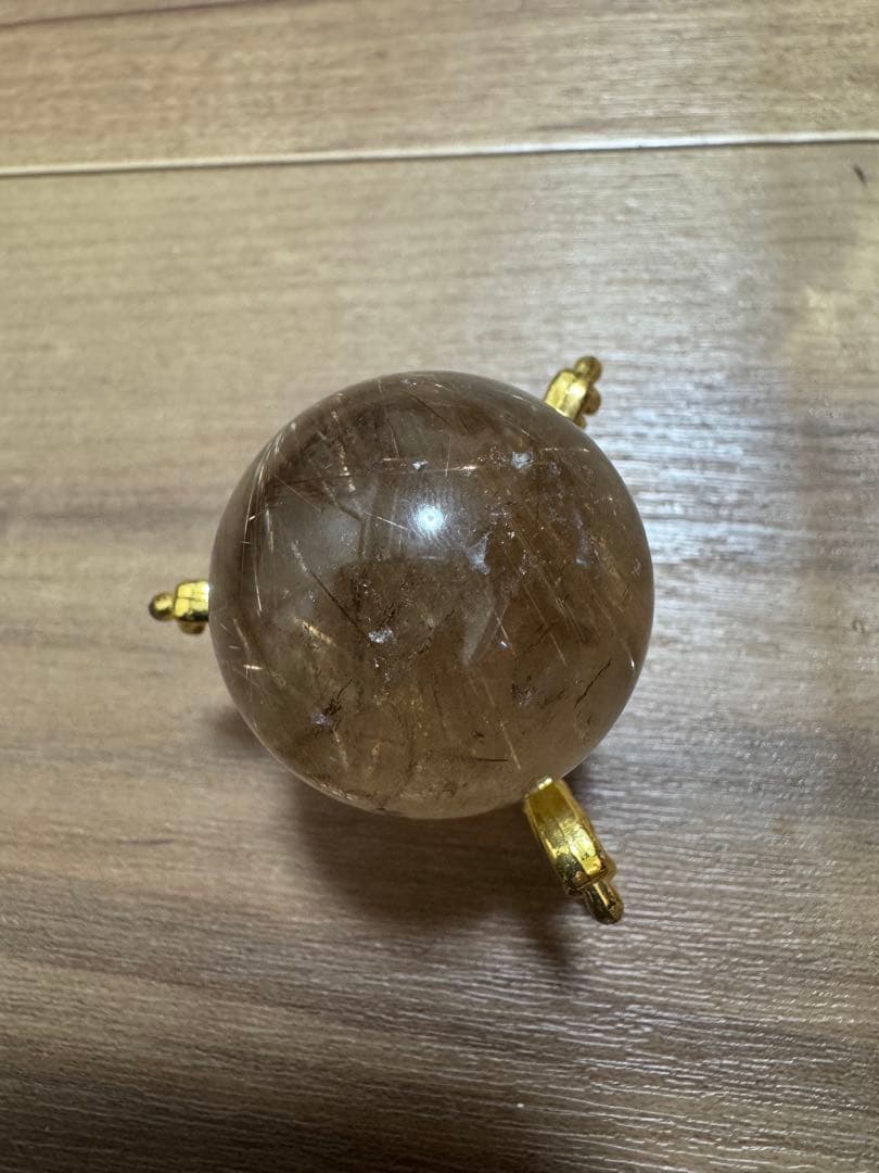 ゴールドルチルクォーツ　ゴールドルチル玉