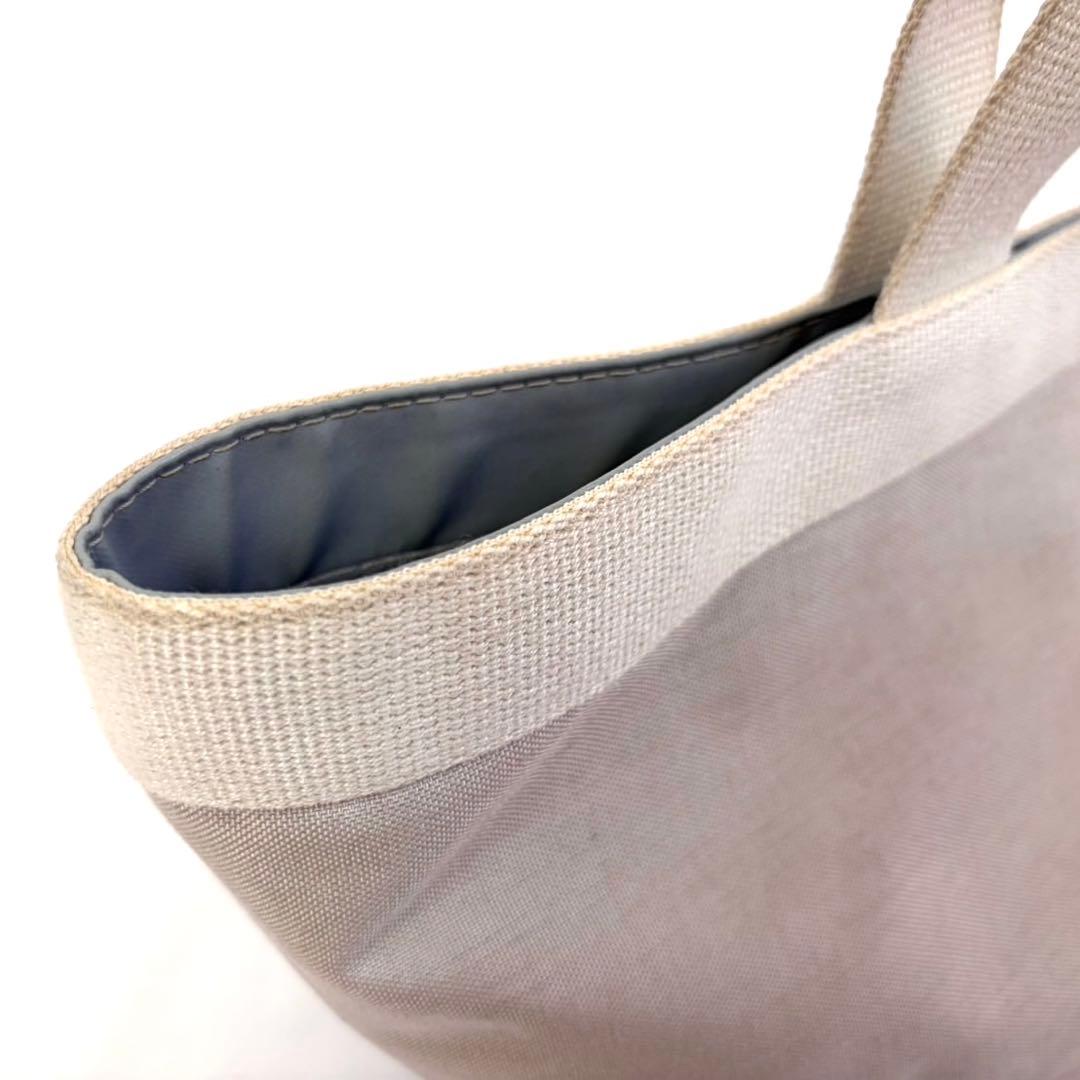 エルベシャプリエ　舟型トート　グレー　袋あり　シンプル