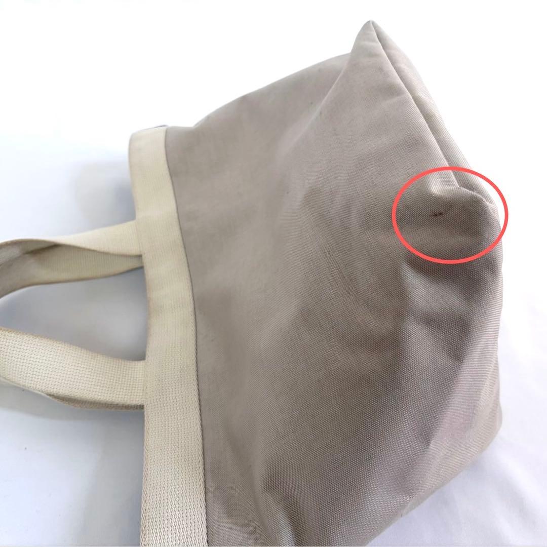 エルベシャプリエ　舟型トート　グレー　袋あり　シンプル