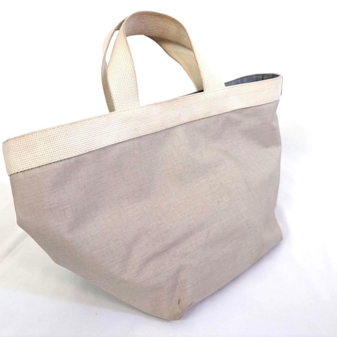 エルベシャプリエ　舟型トート　グレー　袋あり　シンプル