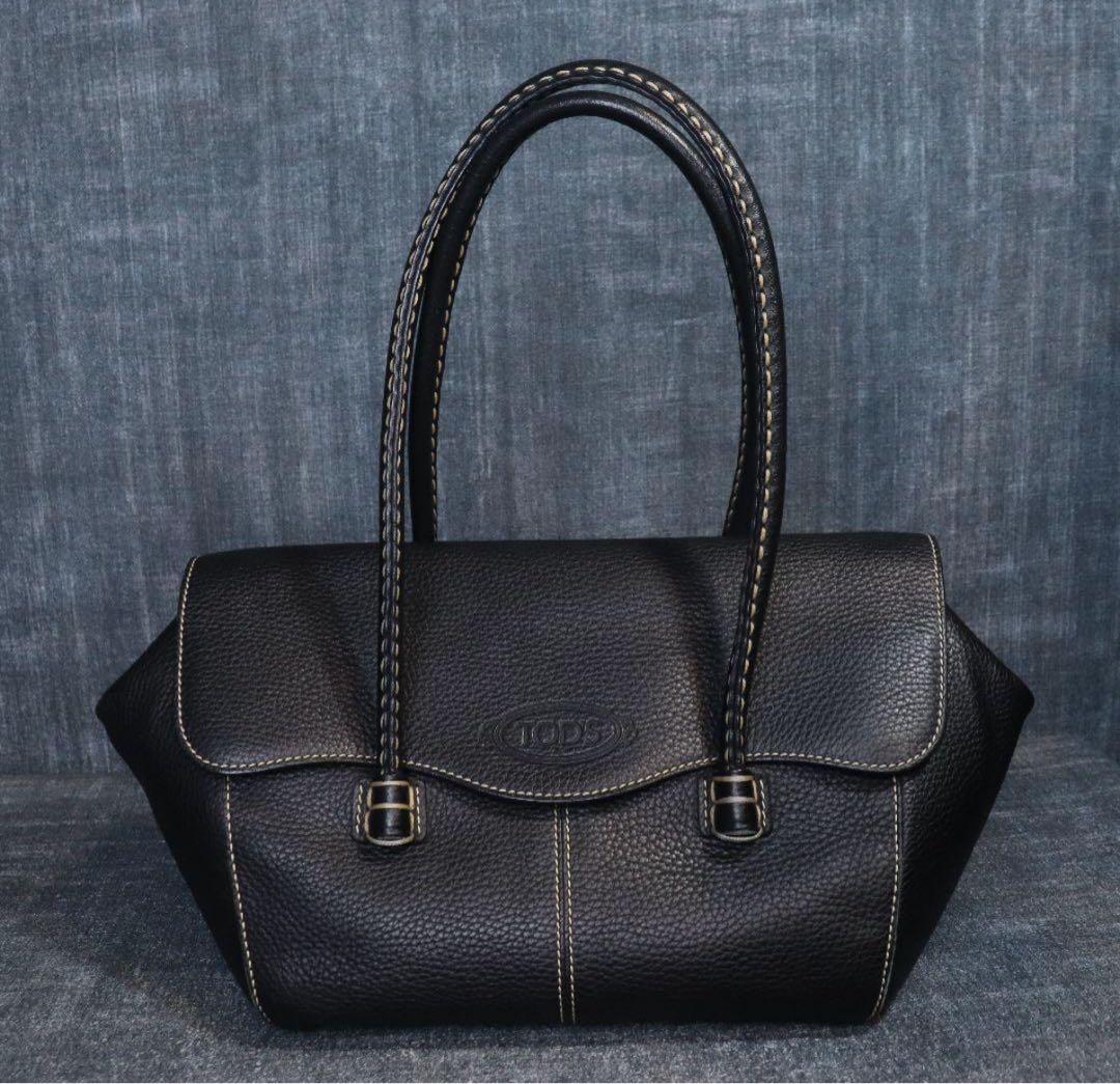 TOD'S Corniche Wave トートバッグ トッズ 黒