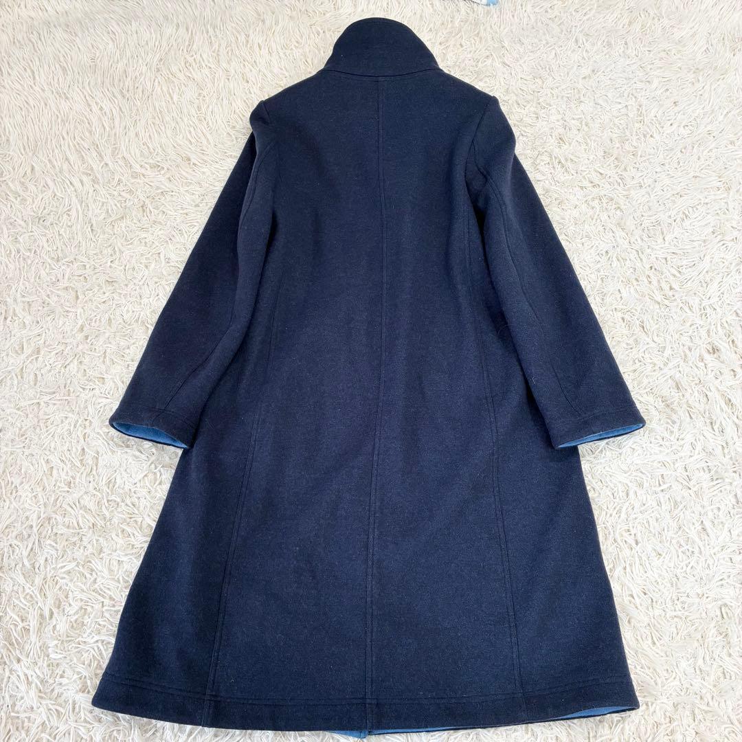 LA JOCONDE ラ ジョコンダ 配色デザイン ウール ロングコート 38