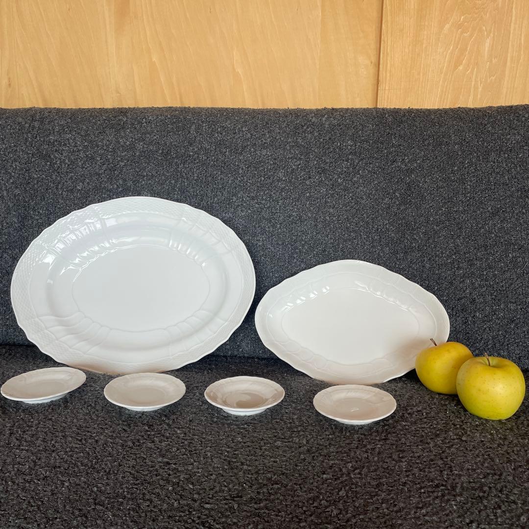 Richard Ginori ホワイト大皿6点セット