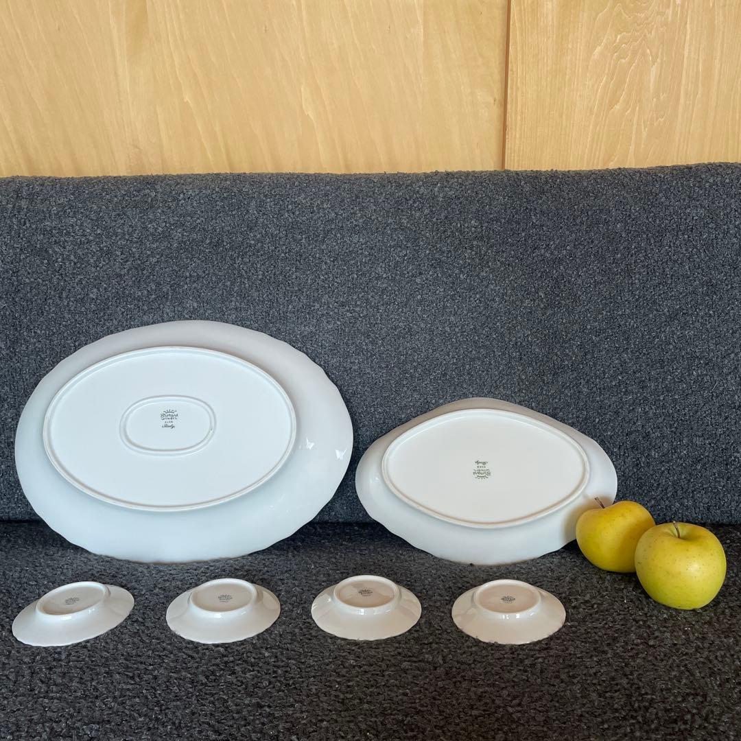 Richard Ginori ホワイト大皿6点セット