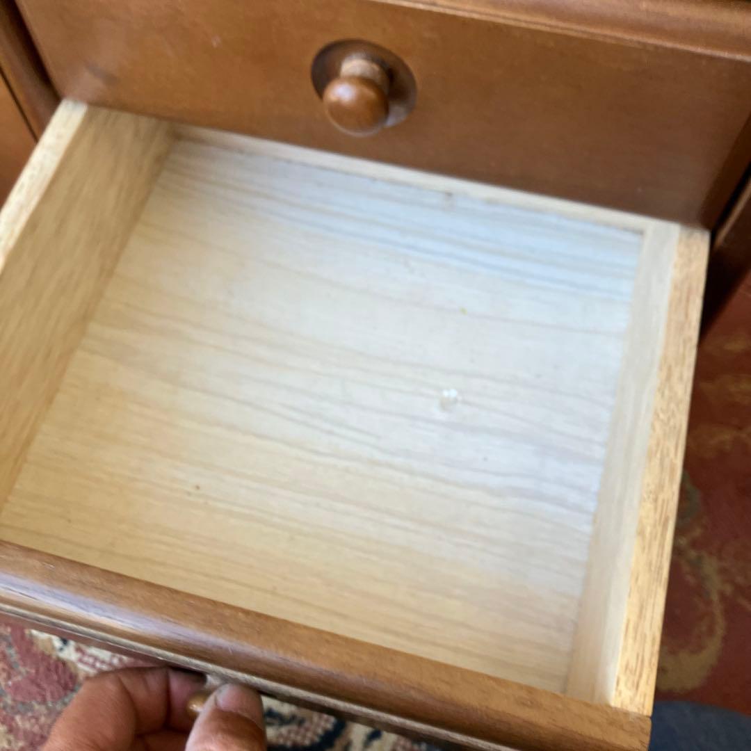 昭和レトロ 木製コンソールテーブル コールキャビネット 電話台 花台チェスト