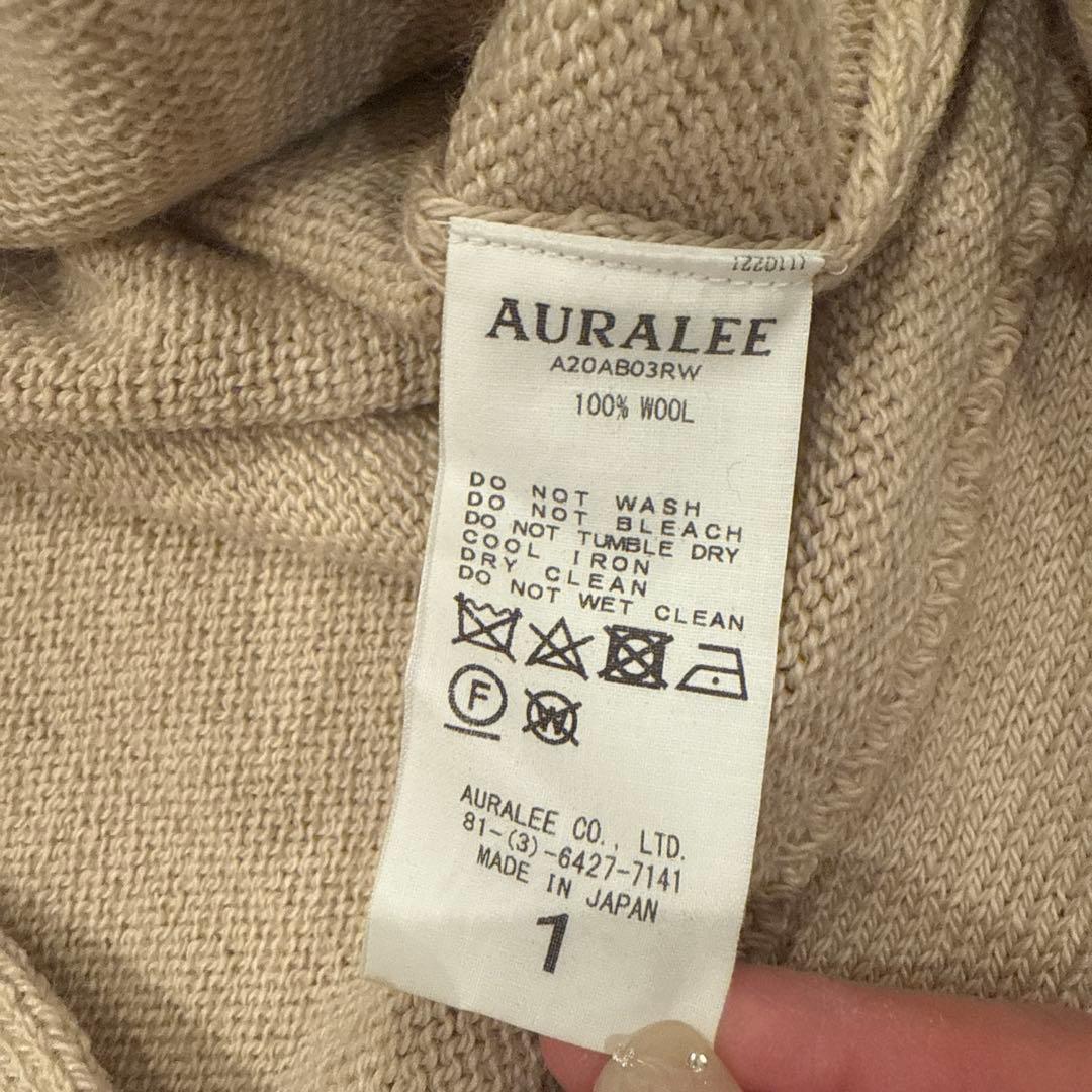 AURAALEE ニットベージュジャケット サイズ1