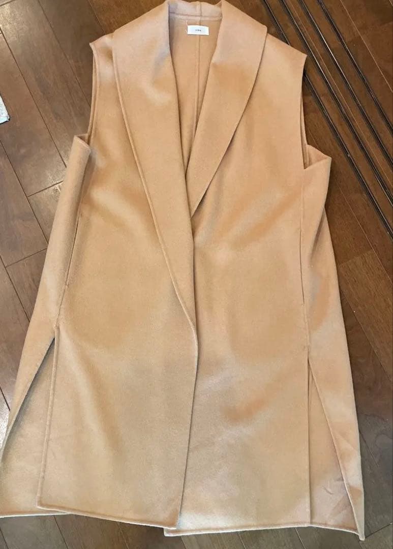 IÉNA ベージュ ノースリーブ ロングベスト