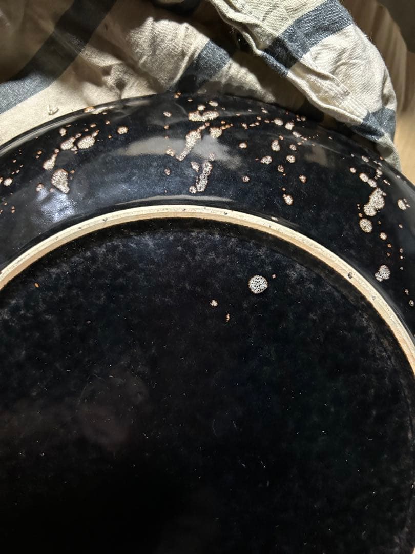 中国古美術 宋時代吉州窯黑釉龍紋皿共箱