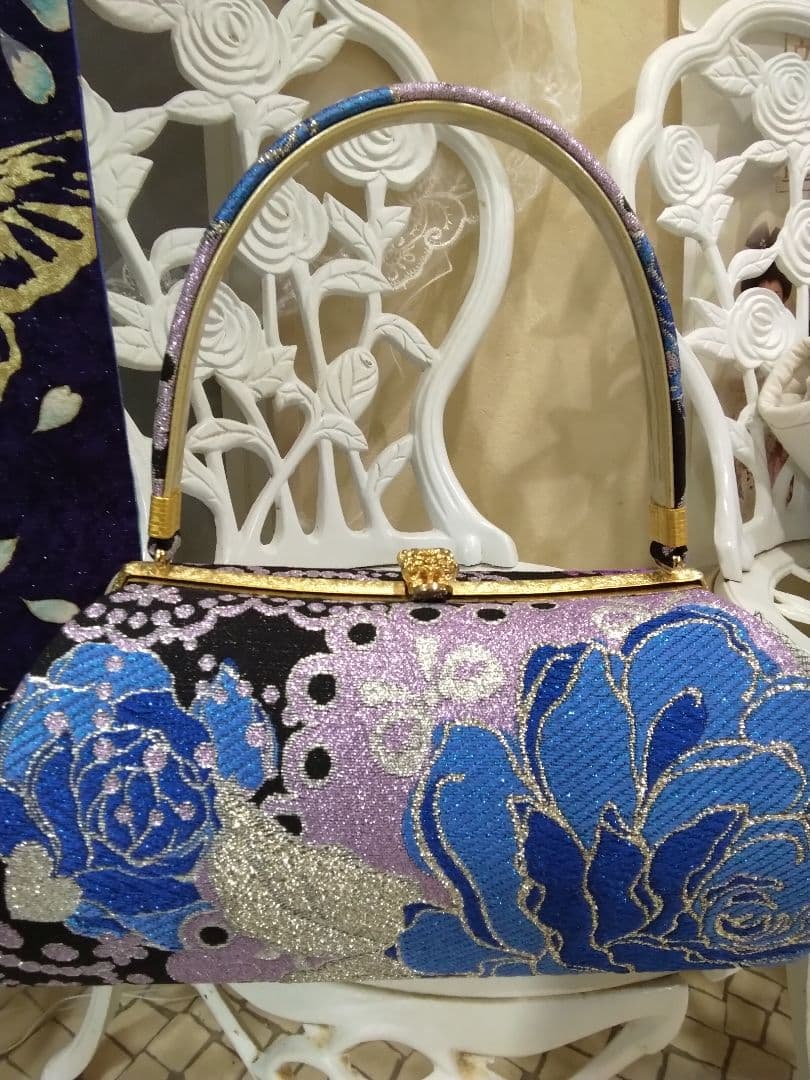 ❰専用です‼️❱半襟重ね衿帯揚げ帯締め、西陣袋帯、襦袢、ガード加工、バック草履