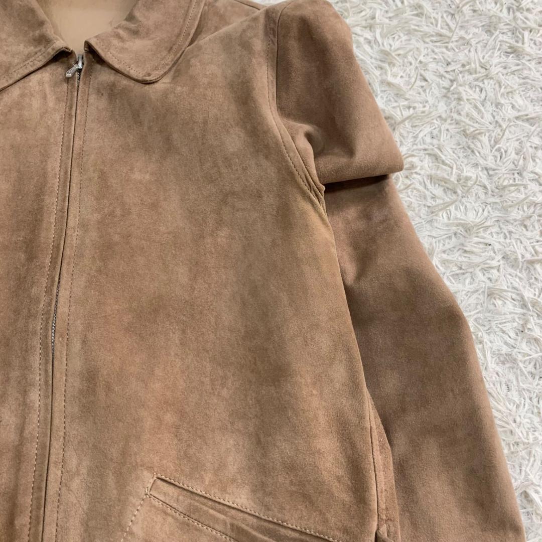 16495✨コモリ 羊革 レザージャケット シングルライダース 2 スエード