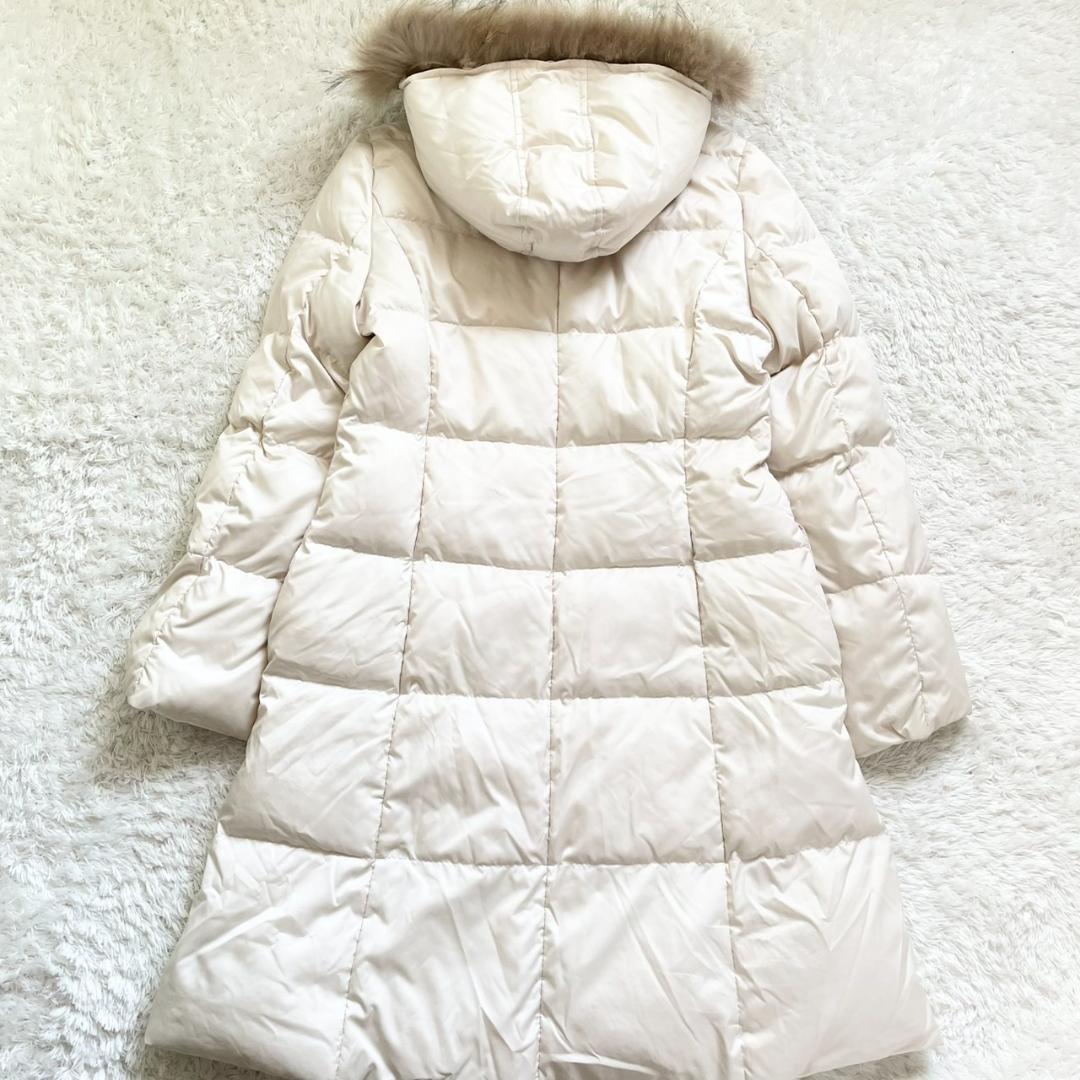 未使用級✨クレージュ ダウンコート 38 ロング丈　ホワイト　レア　レディース