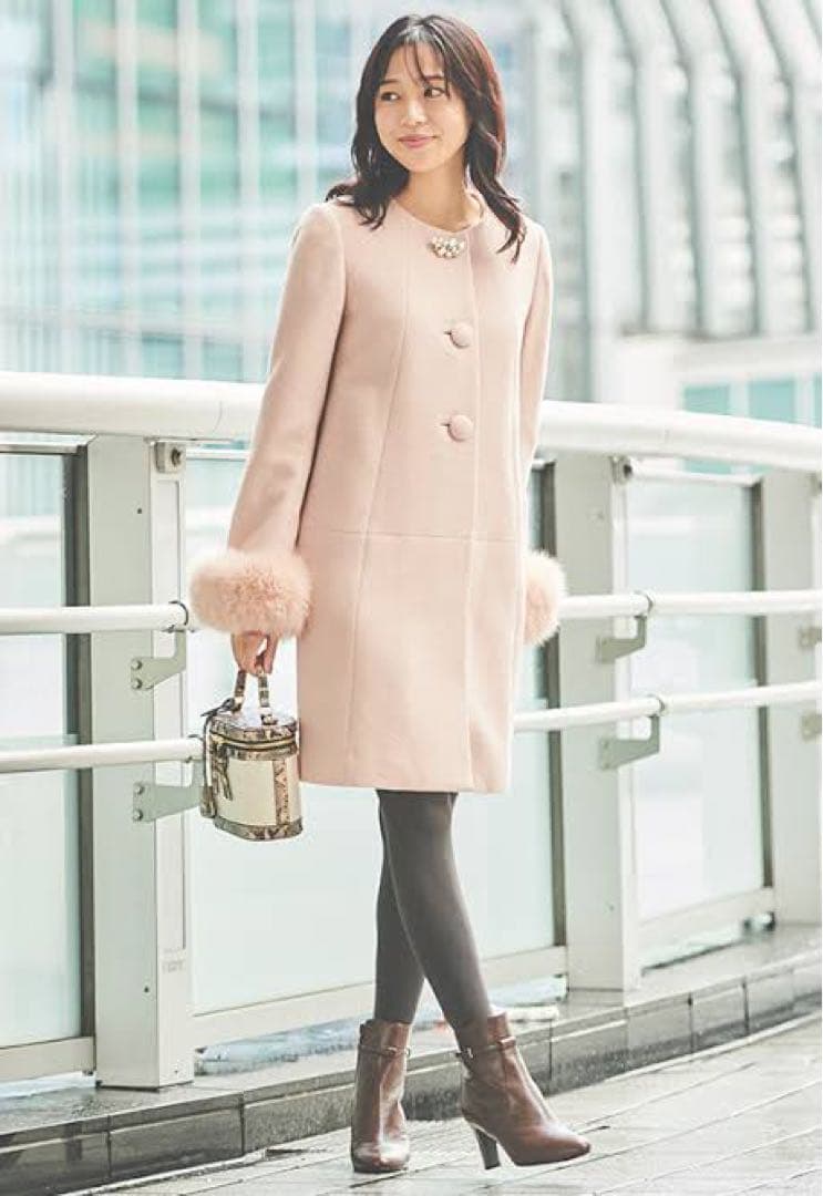 レッセパッセ　レディノーカラーコート　さえこさんコート　最終お値下げ