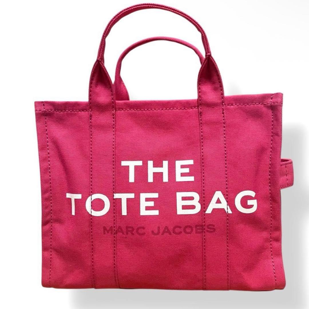 極美品✨希少カラー　マークジェイコブス　キャンバス　ピンク2way トートバッグ