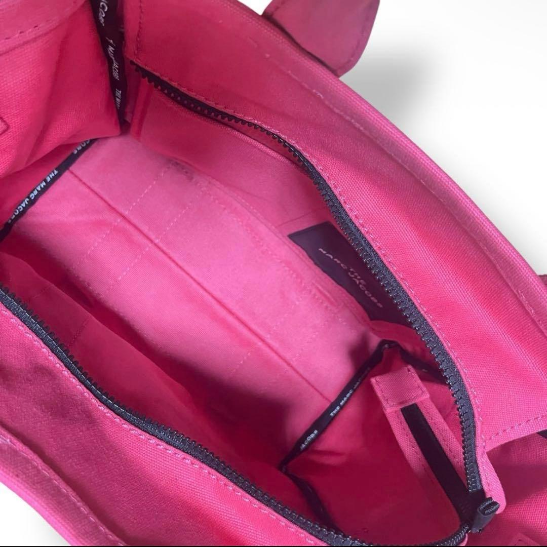 極美品✨希少カラー　マークジェイコブス　キャンバス　ピンク2way トートバッグ