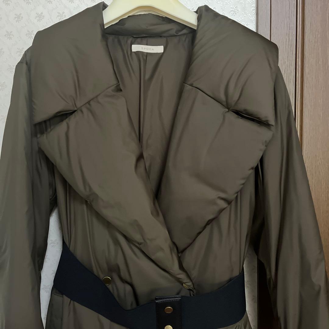 恵*巳様 エポカ　オリーブグリーン 中綿（ダウン90%フェザー10%ロングコート