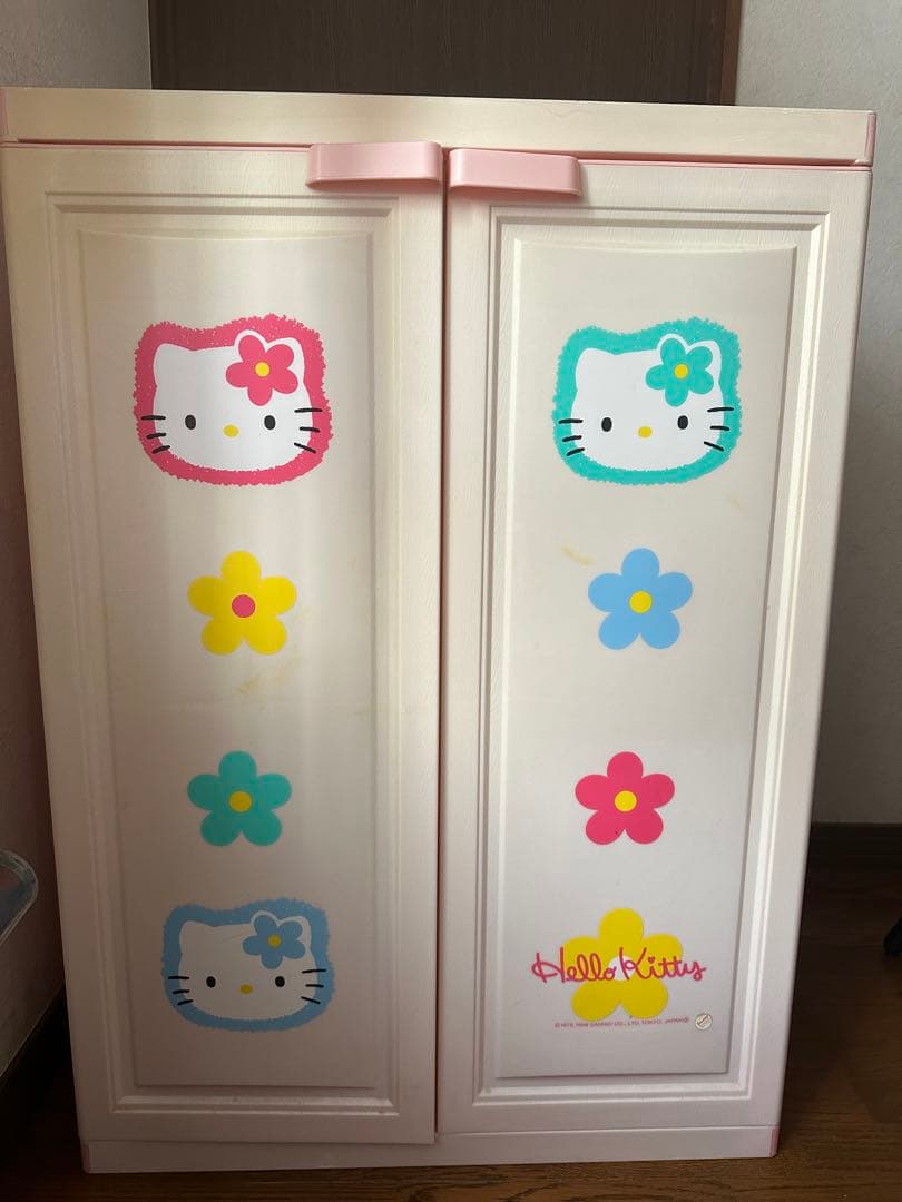 レア！ハローキティ　タンス　棚　衣類収納　1998カオハナ