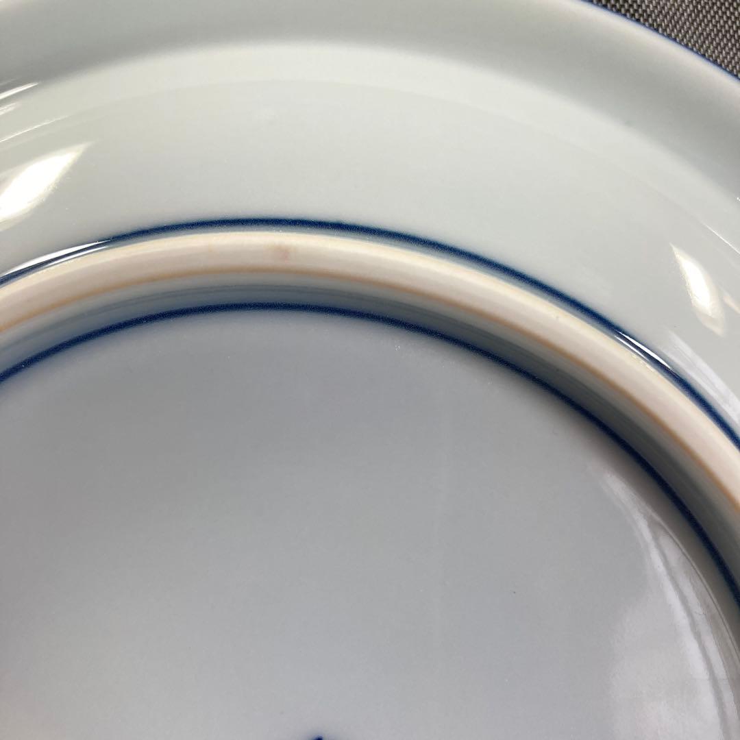 源右衛門窯　染付四海波　銘々皿　手描き　吉祥文様　皿　取り皿　有田焼