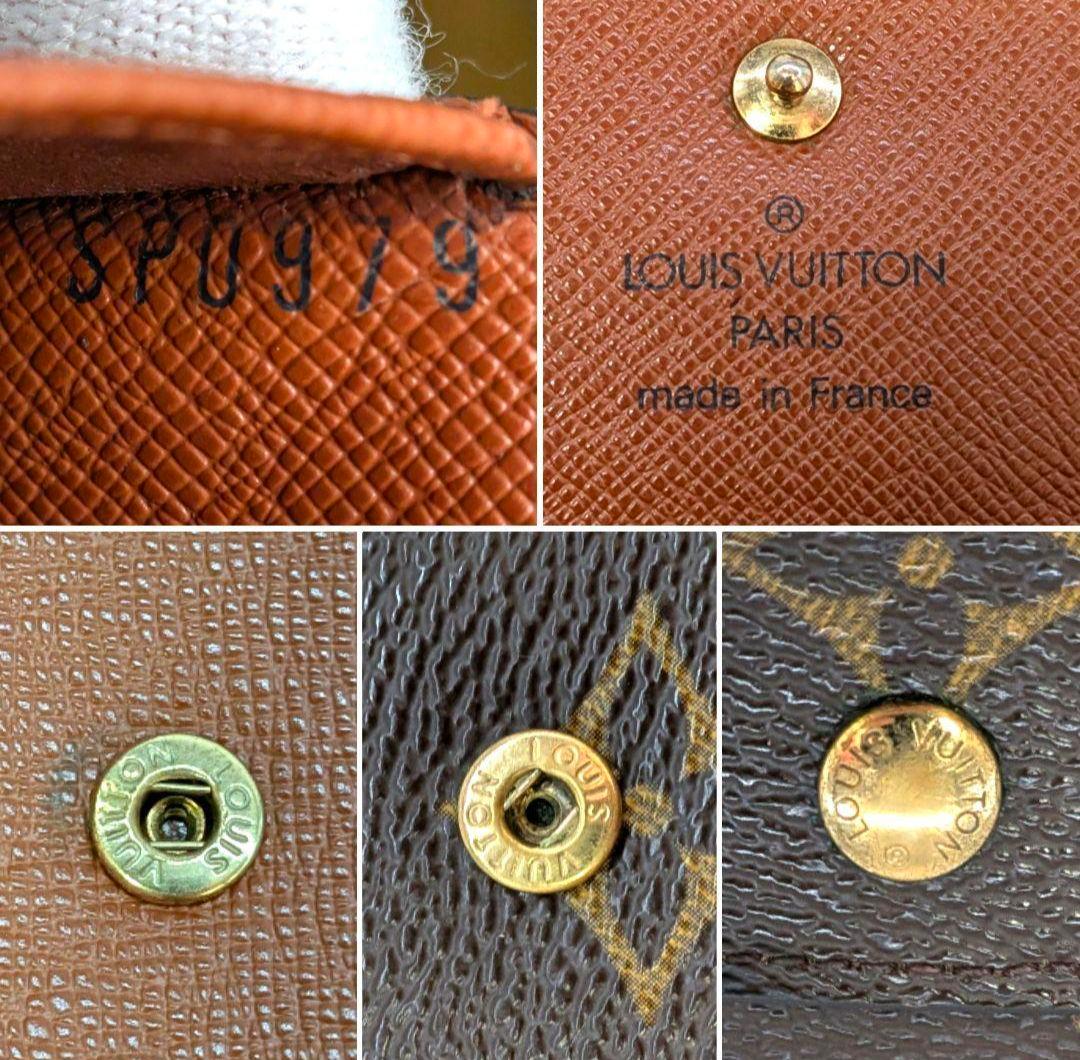 ルイヴィトン モノグラム エテュイ パピエ 三つ折り財布 B10