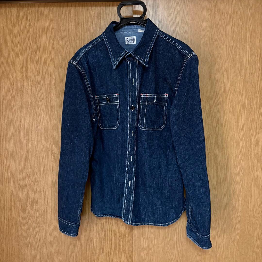 フラットヘッド　7010Wカスタムワークシャツ38