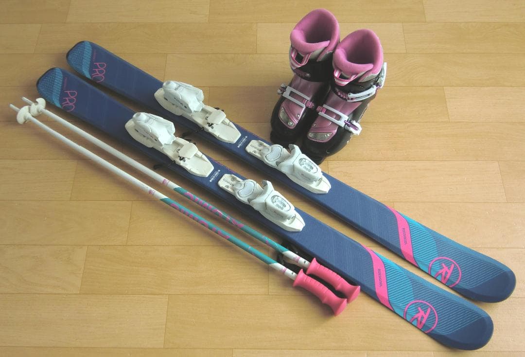 ■■1月限定■送料無料■子供用スキーフルセット■板122靴22■WAX済■■