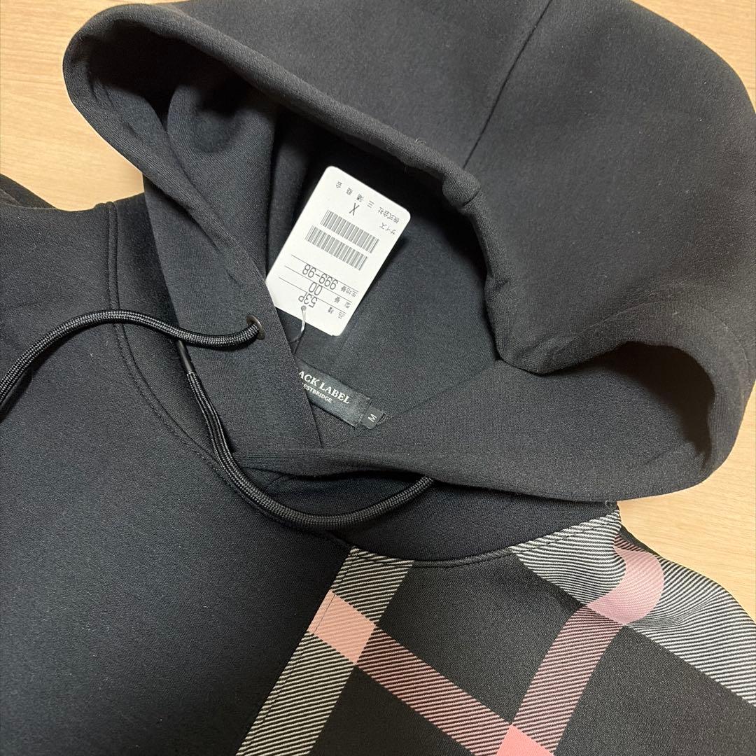 BLACK LABEL クレストブリッジ、オシャレ黒パーカー、サンプル未使用③