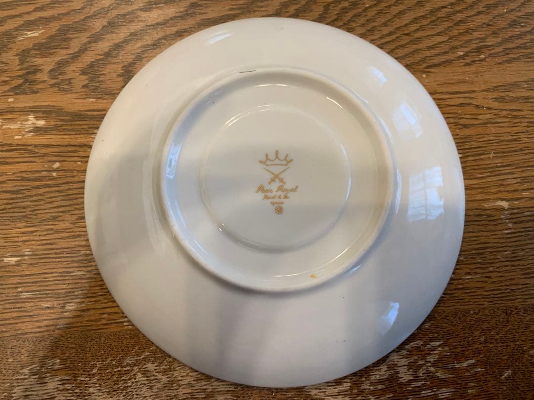 パリスロイヤル Paris  デミタスカップ＆ソーサー&プレート 花柄