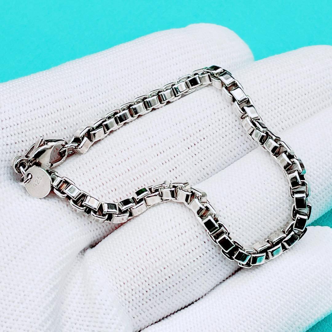 ◇ティファニー◇新品仕上済 ベネチアン ブレスレット 925 15.2 シルバー