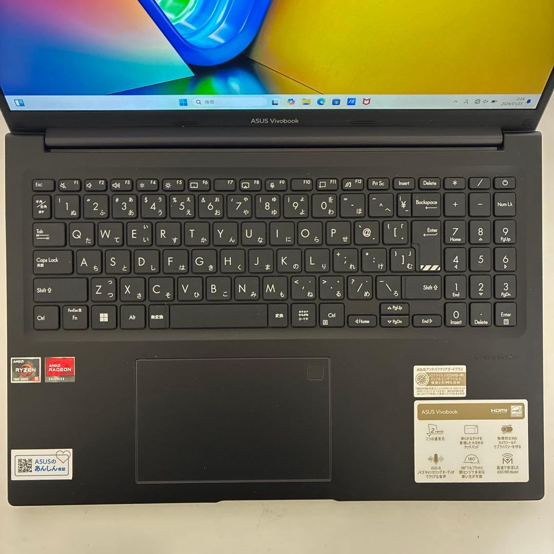 Windowsノート本体 ASUS VivoBook Ryzen 7530U/16GB/512GB