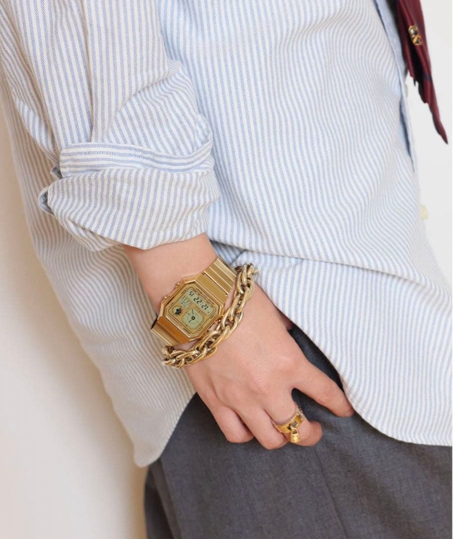 MUSE de Deuxieme 【CASIO / カシオ】A130 GOLD