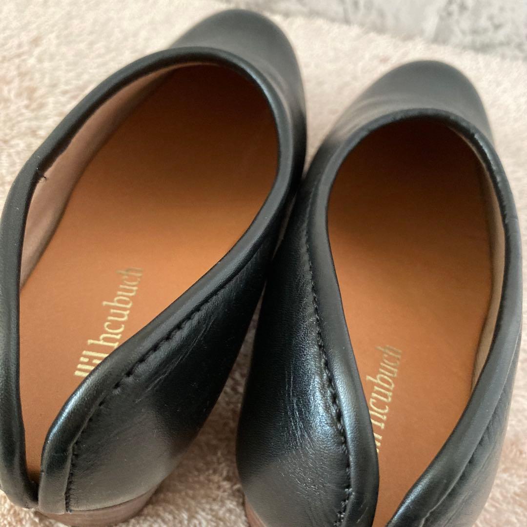 [土日限定][極美品] hcubuch フーブ　はまぐりがた　カウレザーシューズ