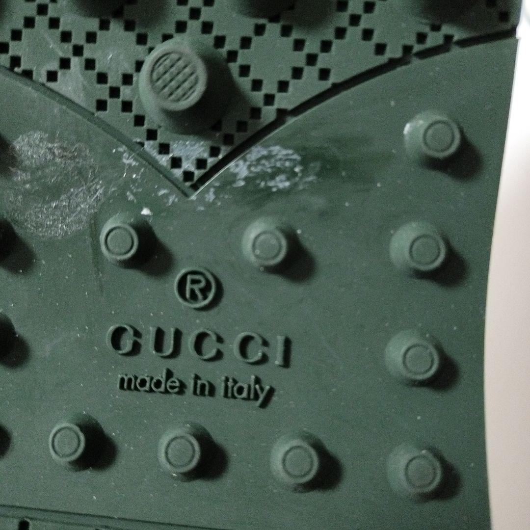 GUCCI ホワイトレザー フリンジシューズ